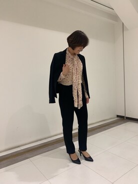 「NARACAMICIE（ナラカミーチェ）のアイテム（テーラードジャケット）」を使った、madoka1016さん（レディース・157cm）の春コーディネート