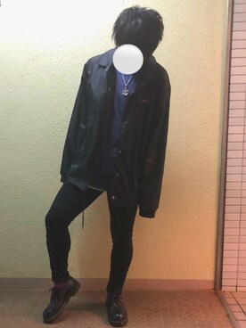 「STUSSY（ステューシー）のアイテム（その他アウター）」を使った、corazonさん（メンズ・174cm）の秋コーディネート