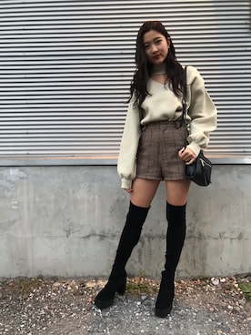 NANAHAさん（レディース・162cm）の秋コーディネート