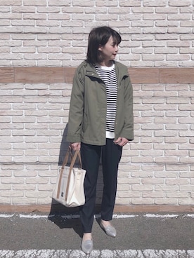 「シルバーシューズ」｜「アイテム（ブルゾン）」を使った、ネリさん（レディース・162cm）の冬コーディネート