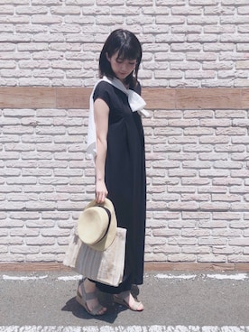 「SHOO・LA・RUE（シューラルー）の◆【S-3L】フレンチリネン前開きシャツ（シャツ/ブラウス）」を使った、ネリさん（レディース・162cm）の春コーディネート