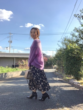 「JEANASIS（ジーナシス）のアイテム（ブーティ）」を使った、yoccoさん（レディース・154cm）の秋コーディネート