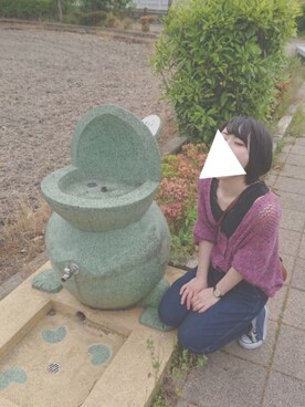 「レースタンク」｜だまさん（レディース・152cm）の春コーディネート