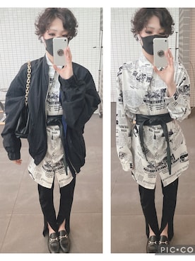 「mode」｜「アイテム（ブルゾン）」を使った、neutralcolourさん（レディース・164cm）の春コーディネート