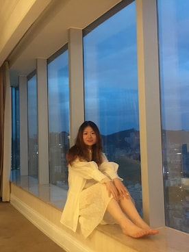 「休闲」｜「アイテム（ワンピース）」を使った、luvblankyさん（レディース・160cm）の夏コーディネート
