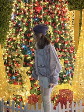 「merry jenny（メリージェニー）のアイテム（ブルゾン）」を使った、luvblankyさん（レディース・160cm）の冬コーディネート