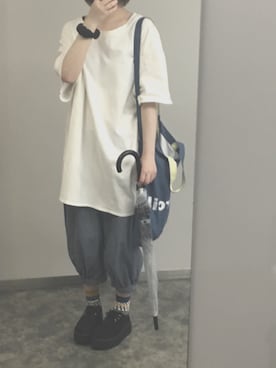 「mercibeaucoup,（メルシーボークー）のアイテム（財布/小物）」を使った、沢さん（レディース・164cm）の春コーディネート