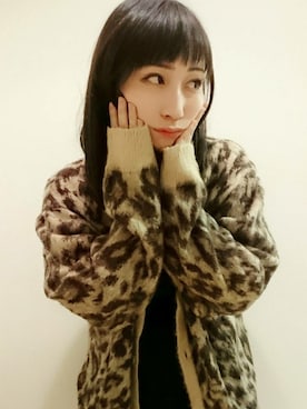 「アニマル」｜「アイテム（その他アウター）」を使った、はるまりさん（レディース・157cm）の秋コーディネート