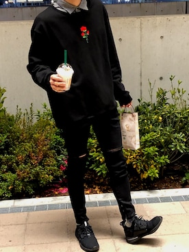 納豆さん(メンズ・186cm)の冬コーディネート