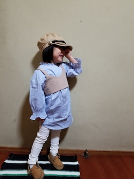 「アイテム（シャツワンピース）」を使った、☆☆K&S☆☆さん（キッズ・100cm）の冬コーディネート