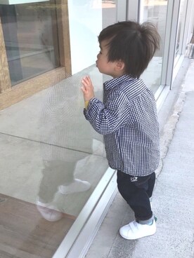 MINAT☺︎さん（キッズ・80cm）の春コーディネート