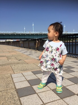 ri_saさん（キッズ・80cm）の春コーディネート
