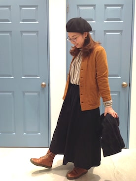 「prit（プリット）のアイテム」を使った、staff-TUさん（レディース・158cm）の冬コーディネート