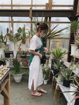 「シンフルコーデ」｜「アイテム（その他アウター）」を使った、Ⓜ︎さん（レディース・156cm）の春コーディネート