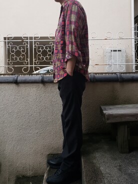 「DOCKERS（ドッカーズ）のアイテム（スラックス）」を使った、kimoinomoinoさん（メンズ・165cm）の春コーディネート