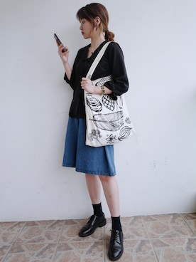 「无印良品」｜VerteLyuさん（レディース・168cm）の春コーディネート
