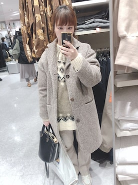 「A.P.C.（アーペーセー）のアイテム（ジャケット/アウター）」を使った、yuumeeyさん（レディース・153cm）の秋コーディネート