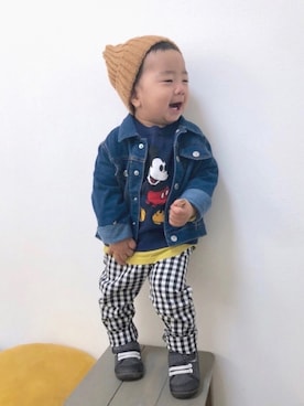 「DAISO（DAISO）のアイテム」を使った、yo_yoさん（キッズ・80cm）の冬コーディネート