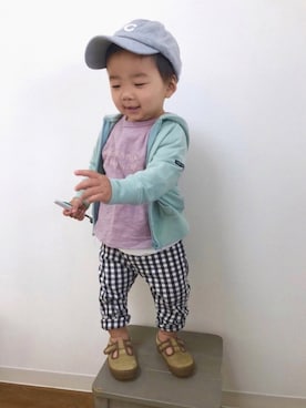 「DAISO（DAISO）のアイテム」を使った、yo_yoさん（キッズ・80cm）の春コーディネート