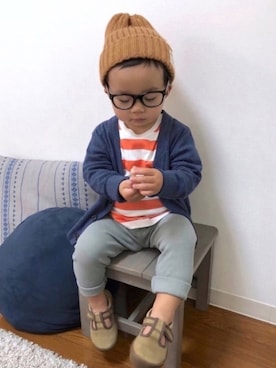 「DAISO（DAISO）のアイテム」を使った、yo_yoさん（キッズ・80cm）の春コーディネート