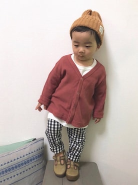 「DAISO（DAISO）のアイテム」を使った、yo_yoさん（キッズ・80cm）の春コーディネート