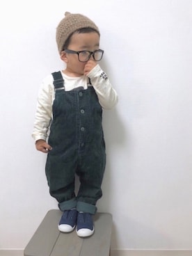 「Handmade（ハンドメイド）のアイテム」を使った、yo_yoさん（キッズ・80cm）の春コーディネート