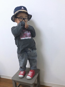 「80s」｜「アイテム（その他）」を使った、yo_yoさん（キッズ・80cm）の春コーディネート