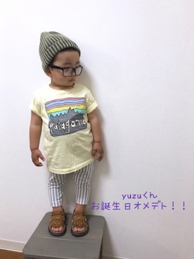 「stample（スタンプル）のアイテム」を使った、yo_yoさん（キッズ・80cm）の春コーディネート