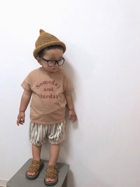 「no brand（ノーブランド）のアイテム」を使った、yo_yoさん（キッズ・80cm）の春コーディネート