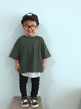 「DAISO（DAISO）のアイテム」を使った、yo_yoさん（キッズ・80cm）の秋コーディネート