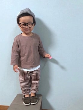 「あずきいろまつり2019」｜yo_yoさん（キッズ・80cm）の秋コーディネート