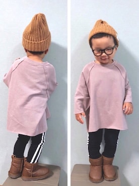 「DAISO（DAISO）のアイテム」を使った、yo_yoさん（キッズ・90cm）の秋コーディネート