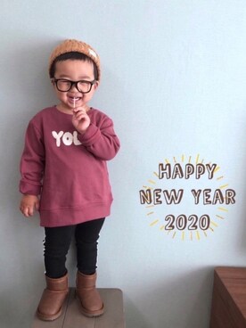 「DAISO（DAISO）のアイテム」を使った、yo_yoさん（キッズ・90cm）の冬コーディネート