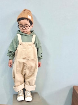 「DAISO（DAISO）のアイテム」を使った、yo_yoさん（キッズ・90cm）の冬コーディネート