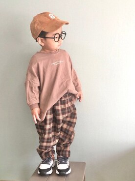 「DAISO（DAISO）のアイテム」を使った、yo_yoさん（キッズ・90cm）の春コーディネート