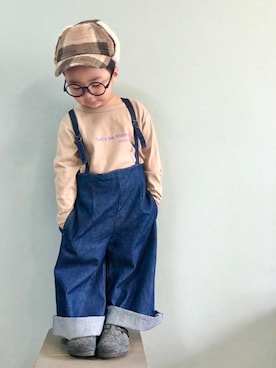 「西松屋」｜「アイテム（スリッポン）」を使った、yo_yoさん（キッズ・90cm）の秋コーディネート