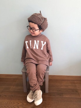 「CIAOPANIC TYPY」｜「アイテム（その他）」を使った、yo_yoさん（キッズ・90cm）の冬コーディネート