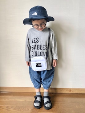「こども ビームス（コドモビームス）のアイテム（帽子）」を使った、yo_yoさん（キッズ・90cm）の春コーディネート
