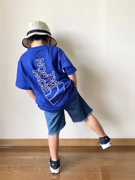 「切りっぱなしデニム」｜yo_yoさん（キッズ・100cm）の春コーディネート