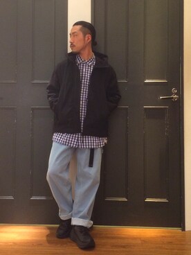「RAGEBLUE（レイジブルー）のアイテム（その他アウター）」を使った、しょうへいさん（メンズ・166cm）の春コーディネート