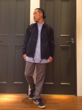 「RAGEBLUE（レイジブルー）のアイテム（その他アウター）」を使った、しょうへいさん（メンズ・166cm）の春コーディネート