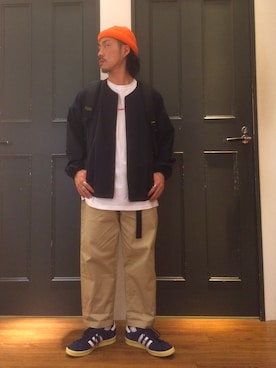 「RAGEBLUE（レイジブルー）のアイテム（その他アウター）」を使った、しょうへいさん（メンズ・166cm）の春コーディネート
