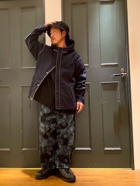 「RAGEBLUE（レイジブルー）のアイテム（ミリタリージャケット）」を使った、しょうへいさん（メンズ・166cm）の春コーディネート