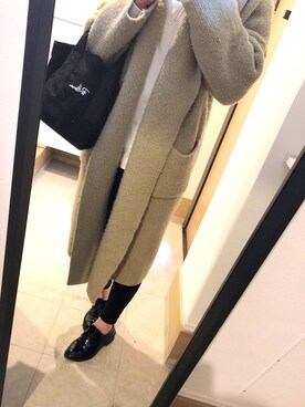 「AZUL（アズール）のアイテム（その他アウター）」を使った、nnynnさん（レディース・159cm）の秋コーディネート