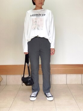 Uniqlo ユニクロ のスラックスを使ったレディース人気ファッションコーディネート Wear