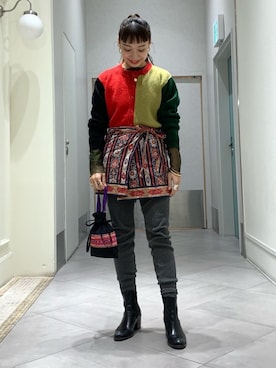 「fennica（フェニカ）のアイテム」を使った、izumi  ishiketaさん（レディース・156cm）の冬コーディネート
