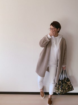 「Simplicite（サンプリシテ）のアイテム（その他アウター）」を使った、u-tanさん（レディース・168cm）の冬コーディネート