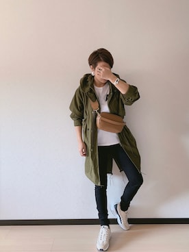 「NIKE（ナイキ）のナイキ エア マックス 95 プレミアム コントラスト ウィメンズシューズ / NIKE AIR MAX 95 PREMIUM CONTRAST（スニーカー）」を使った、u-tanさん（レディース・168cm）の冬コーディネート