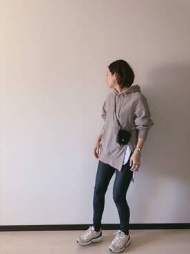 「NIKE（ナイキ）のナイキ エア マックス 95 プレミアム コントラスト ウィメンズシューズ / NIKE AIR MAX 95 PREMIUM CONTRAST（スニーカー）」を使った、u-tanさん（レディース・168cm）の春コーディネート