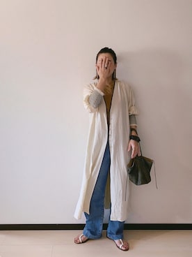 「ボッテガヴェネタ」｜「アイテム（ワンピース/ドレス）」を使った、u-tanさん（レディース・168cm）の春コーディネート